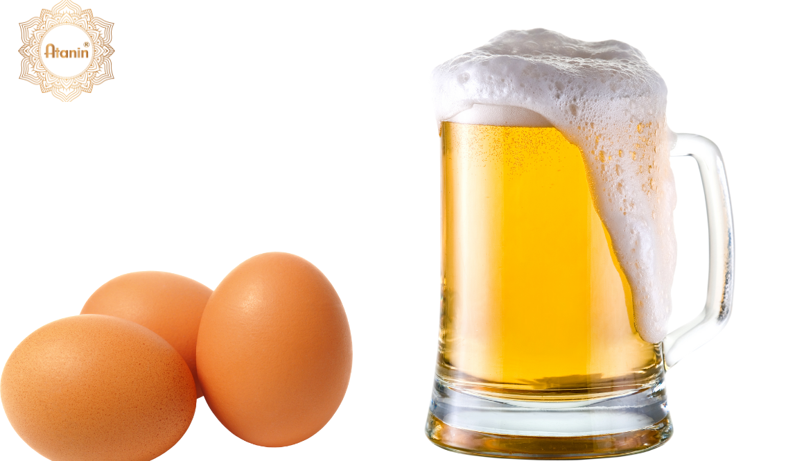 Cách làm trắng da cấp tốc bằng bia và trứng gà